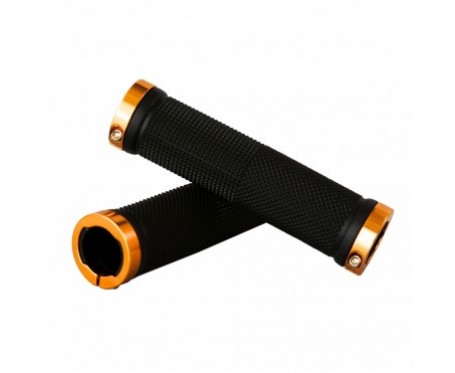 Tiger Lock-On Handlebar Grips Alloy - Gold